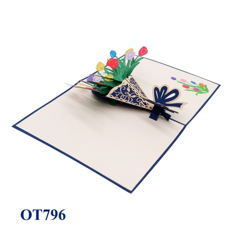Tulips Bouquet Pop Up Card