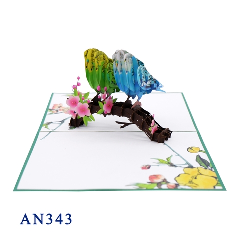 Lovely Birds Pop Up Card
