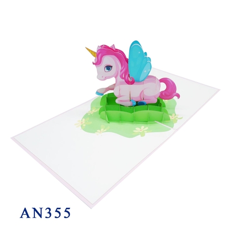 Unicorn Pop Up Card