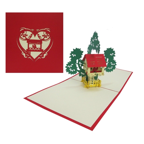 Tree House Pop Up Card
