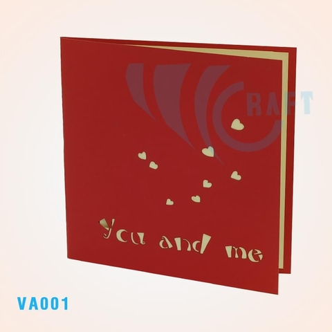 You And Me Pop Up Card