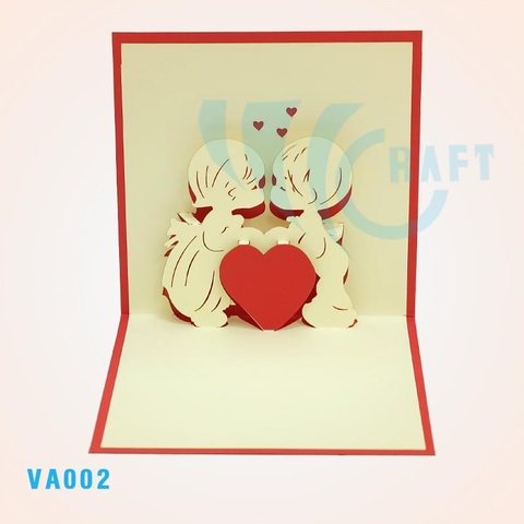 The Kiss Pop Up Card