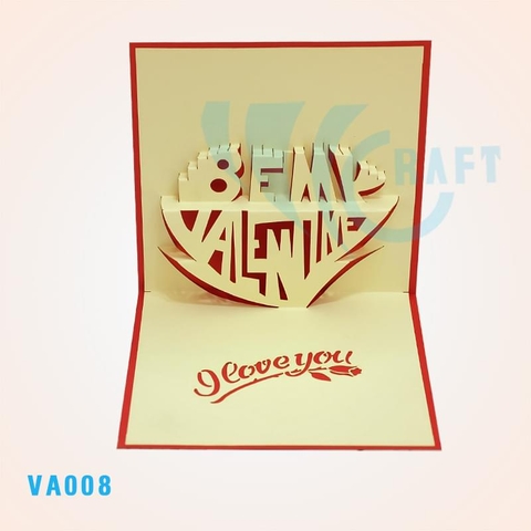 Be My Valentine Pop Up Card