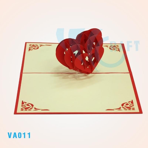 My Heart Beat For You Pop Up Card 2