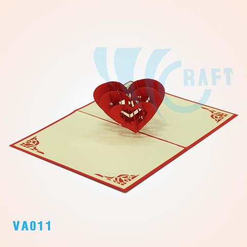 My Heart Beat For You Pop Up Card 2