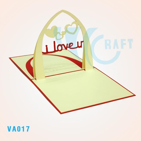 Love Hearts Pop Up Card