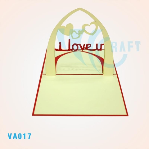 Love Hearts Pop Up Card