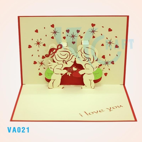 The Kiss Pop Up Card 3