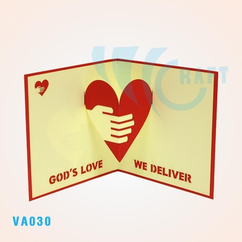 Love Heart Pop Up Card 3