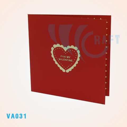 Love Hearts Pop Up Card