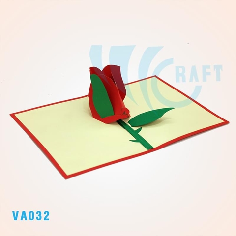 Rose Pop Up Card 3