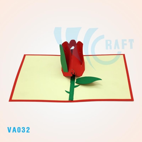 Rose Pop Up Card 3