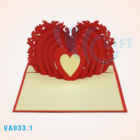 Love Heart Pop Up Card 2