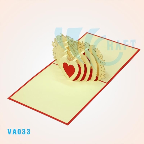 Love Heart Pop Up Card