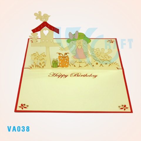 Birthday Girl Pop Up Card