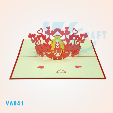 Lovely Kiss In The Morning Pop Up Card