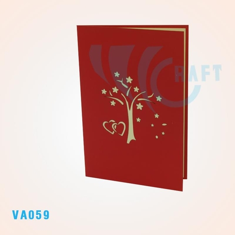 Lovers Under The Tree Pop Up Card