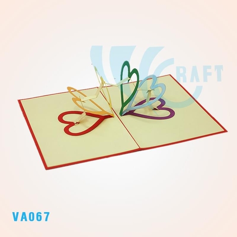 My Heart Beat For You Pop Up Card 3