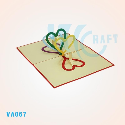 My Heart Beat For You Pop Up Card 3