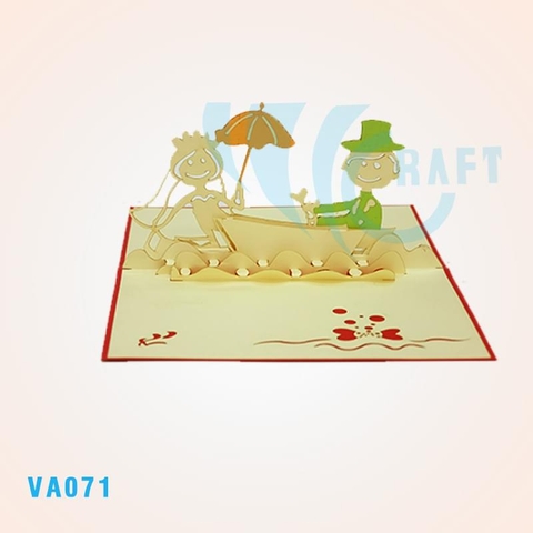 Loving Boat Pop Up Card