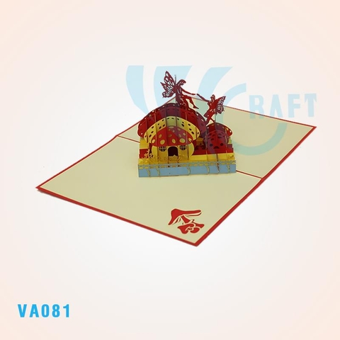 Mushroom Angel Pop Up Card