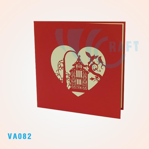 Love Bird Cage Pop Up Card 2