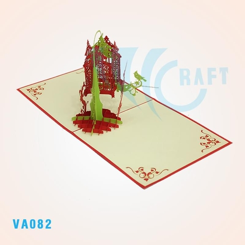 Love Bird Cage Pop Up Card 2