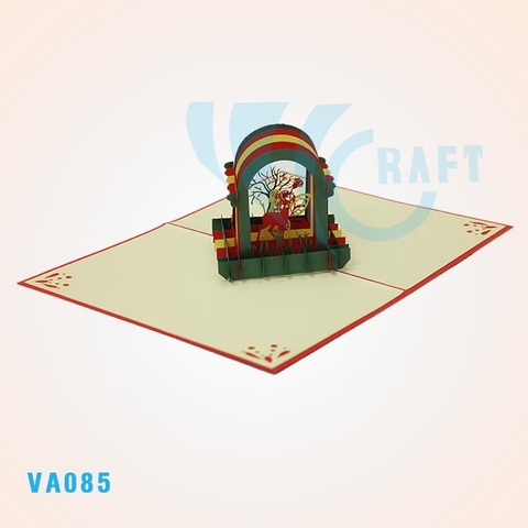 Angel's House Pop Up Card