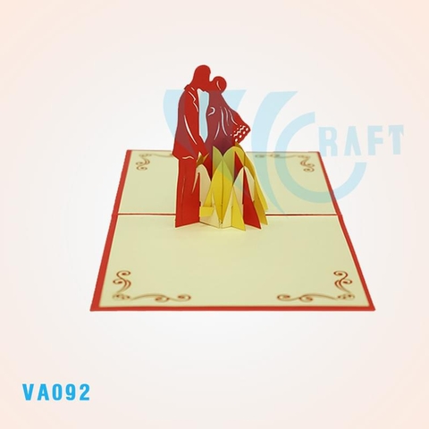 Bride And Groom Pop Up Card