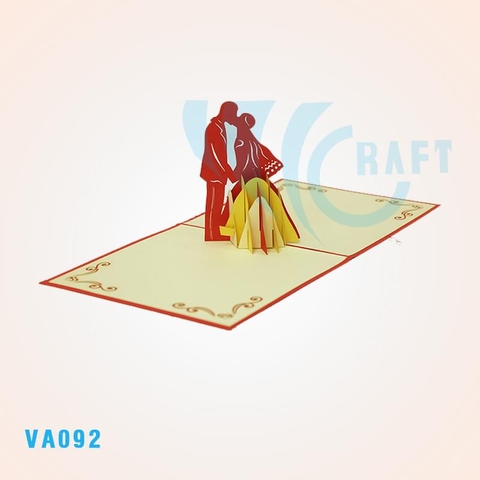 Bride And Groom Pop Up Card
