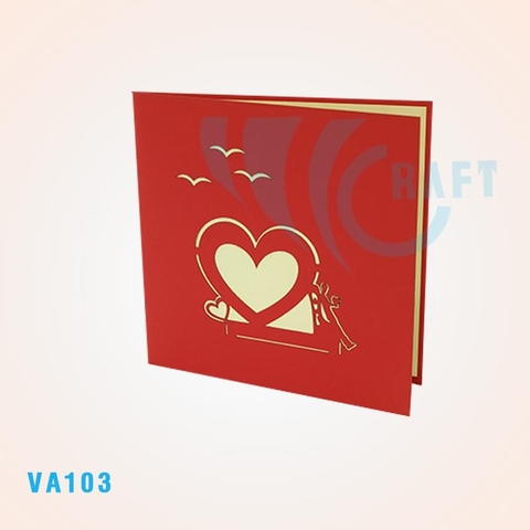 Love Heart Pop Up Card