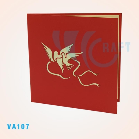 Love Birds Pop Up Card