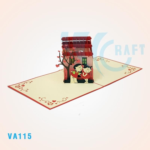 Happy House Pop Up Card