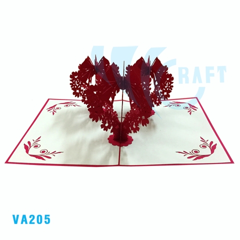 3 Love Hearts Pop Up Card