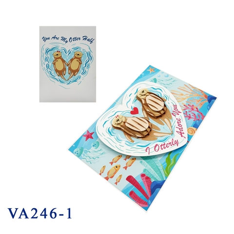 New Otterly In Love Pop Up Card