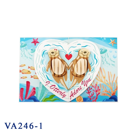 New Otterly In Love Pop Up Card