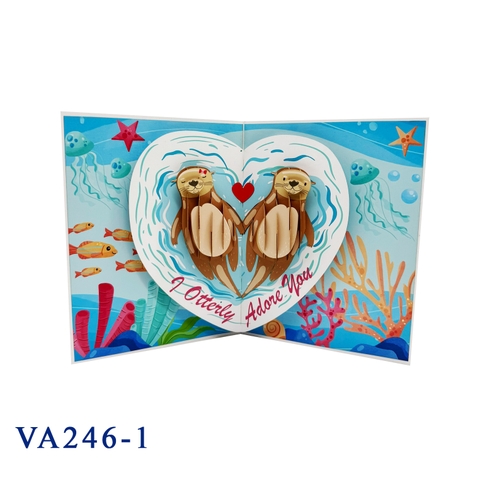 New Otterly In Love Pop Up Card