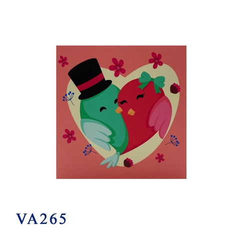 Love Couple Birds Pop Up Card