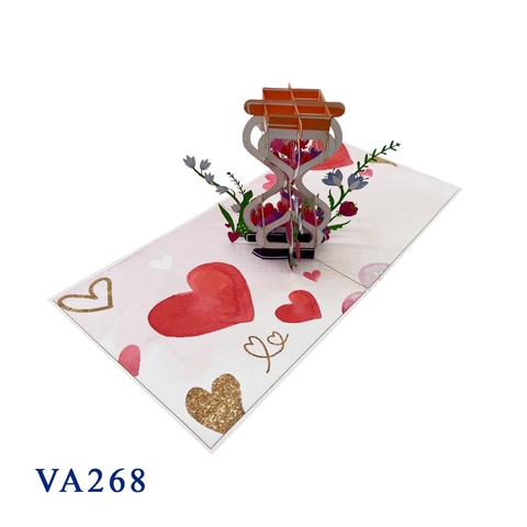 Hourglass Love Pop Up Card