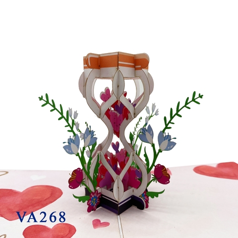 Hourglass Love Pop Up Card