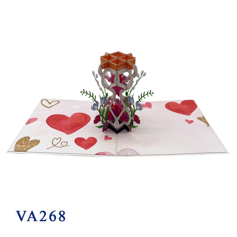 Hourglass Love Pop Up Card