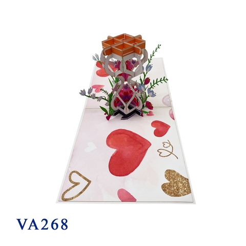 Hourglass Love Pop Up Card