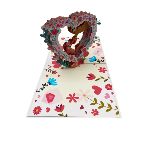 Couple Sloth Pop Up Card
