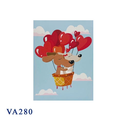 Hearts Air Balloon 3D Pop Up Card