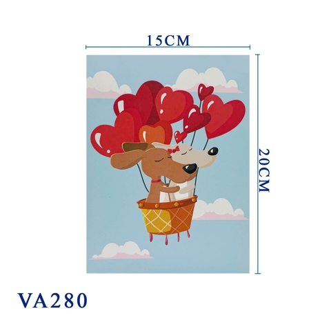 Hearts Air Balloon 3D Pop Up Card
