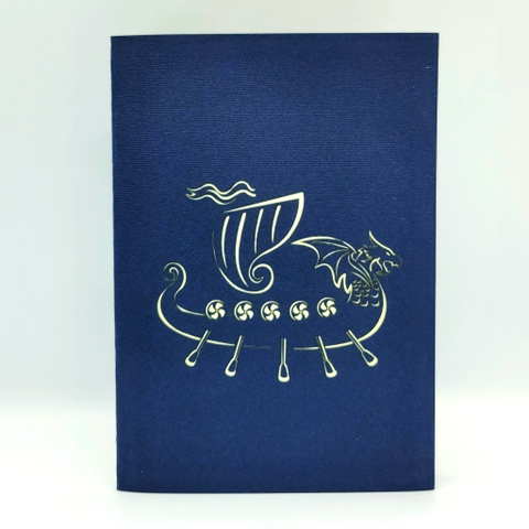 Viking Ship Pop Up Card