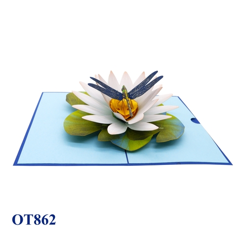 Water Lily Pop Up Card