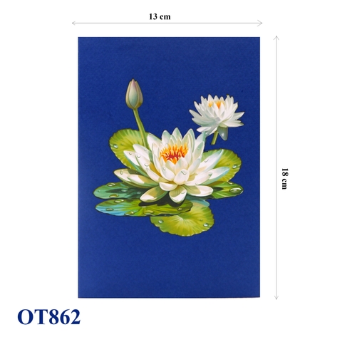 Water Lily Pop Up Card