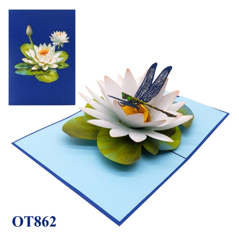 Water Lily Pop Up Card