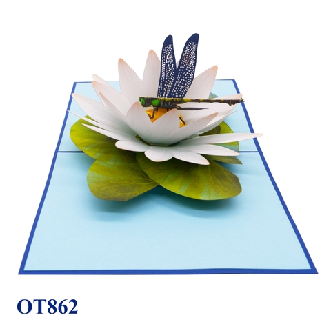 Water Lily Pop Up Card
